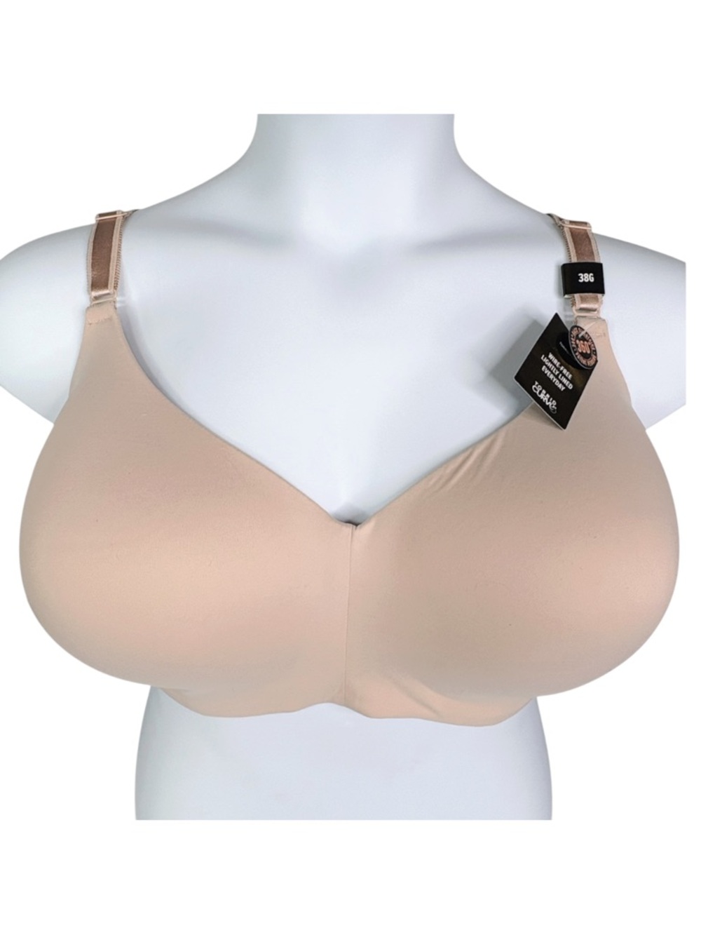 NWT Torrid Curve Wire Free Lightly Lined Everyday Bra sz 38G * Beige Nude Cream